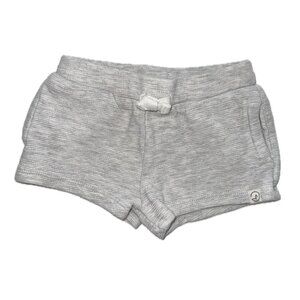 Organic Stylish Light Gray Knit Shorts, 6 months